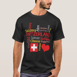 Camiseta Minhas coisas suíças favoritas engraçadas