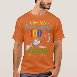 Camiseta Minhas Estrelas Foram 100 Dias Mais Brilhantes