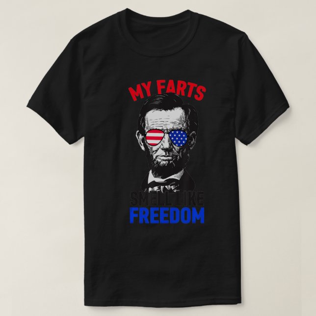 Camiseta Minhas Farinhas Cheiram A Liberdade Abraham Lincol (Frente do Design)
