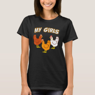 Camiseta Minhas Garotas - Criador de Frango Criador de Fran