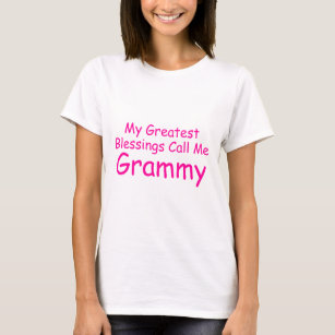 Camiseta Minhas grandes bênçãos chamam-me Grammy