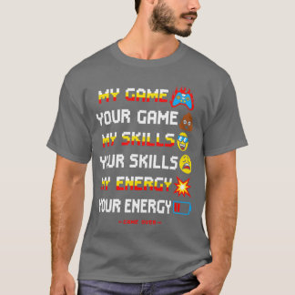 Camiseta Minhas Habilidades de Jogo vintage