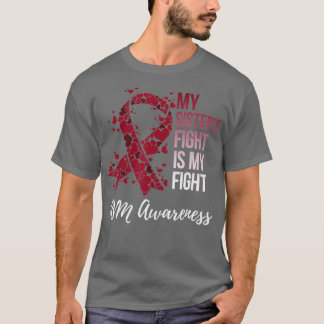 Camiseta Minhas Irmãs Combatem Malformações Arteriovenosas