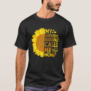 Camiseta Minhas Maiores Bênçãos Me Chamam de Noni Dia das