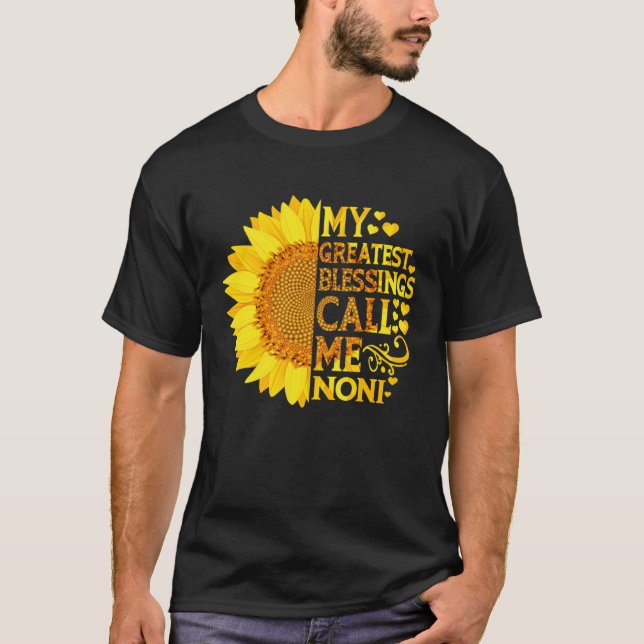 Camiseta Minhas Maiores Bênçãos Me Chamam de Noni   Dia das (Frente)