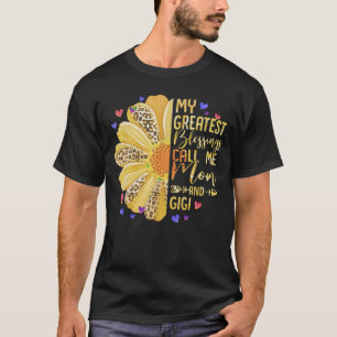 Camiseta Minhas Maiores Bênçãos Me Chamam Mãe E Gigi Cute M