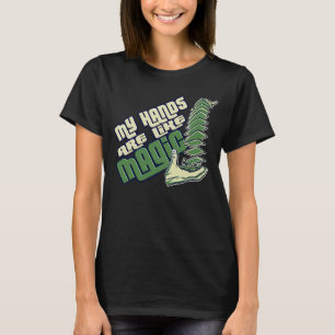 Camiseta Minhas Mãos São Como Magia Cardíaca Cardíaca