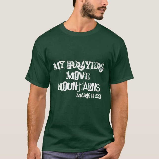 Camiseta Minhas montanhas do movimento das orações (Frente)