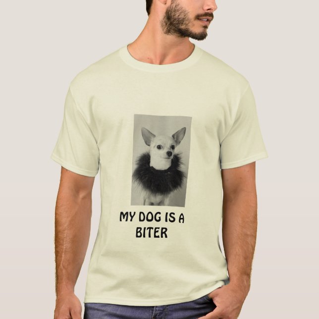 Camiseta Minhas mordidas de cão (Frente)