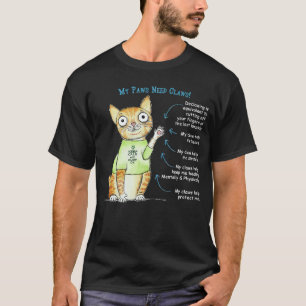 Camiseta Minhas patas precisam de garras Gato Amor de gatin