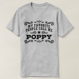 Camiseta Minhas pessoas favoritas chamam-me papoila