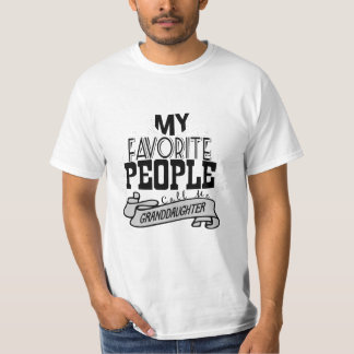Camiseta Minhas pessoas favoritas chamam-me t-shirt da neta