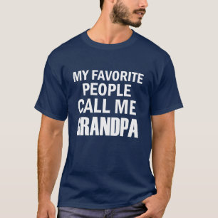Camiseta Minhas pessoas favoritas chamam-me vovô engraçad