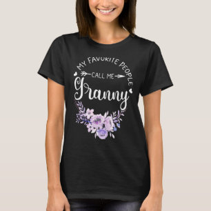 Camiseta Minhas Pessoas Favoritas Me Chamam De Avó Mulheres
