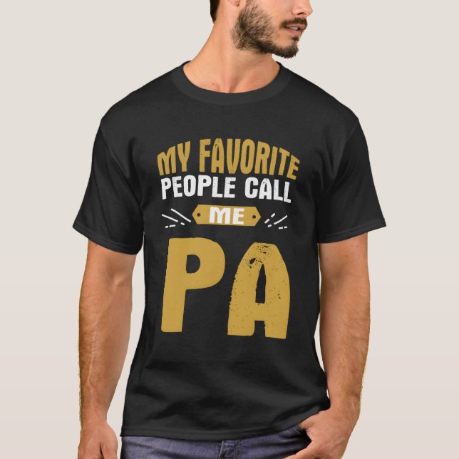 Camiseta Minhas Pessoas Favoritas Me Chamam De Avô Orgulhos (Frente)
