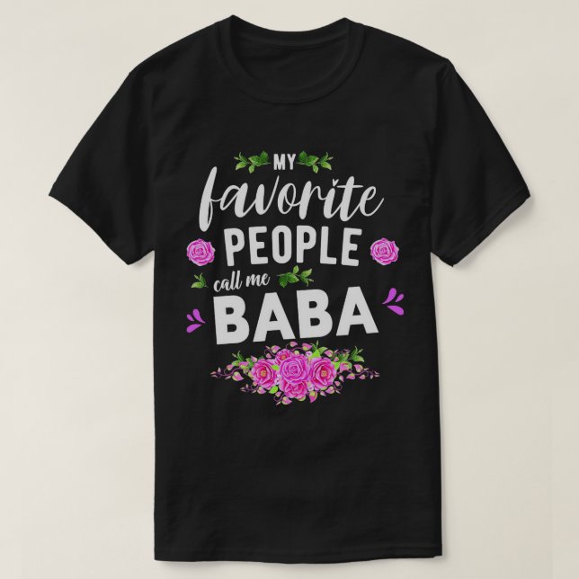 Camiseta Minhas Pessoas Favoritas Me Chamam De Avó Sérvio B (Frente do Design)