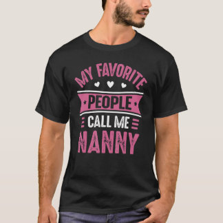 Camiseta Minhas pessoas favoritas me chamam de babá para mu