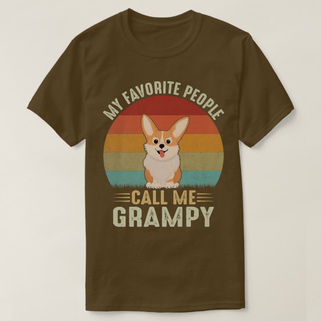 Camiseta Minhas Pessoas Favoritas Me Chamam De Grampy Cute  (Frente do Design)