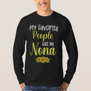 Camiseta Minhas Pessoas Favoritas Me Chamam De Nona Sunflow
