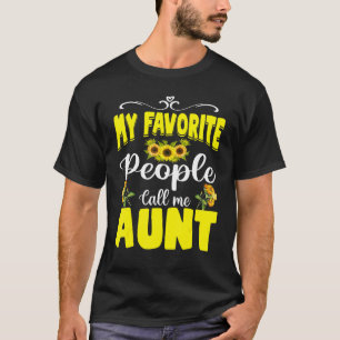 Camiseta Minhas Pessoas Favoritas Me Chamam De Tia Cute Sun