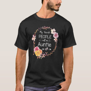 Camiseta Minhas Pessoas Favoritas Me Chamam De Tia Mulheres