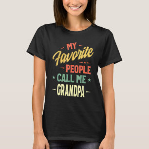 Camiseta Minhas Pessoas Favoritas Me Chamam De Vovô Vintage