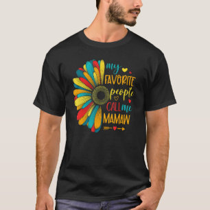 Camiseta Minhas Pessoas Favoritas Me Chamam Mamaw Daisy Flo