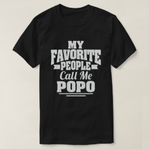 Camiseta  Minhas Pessoas Favoritas Me Chamam Popo - Present