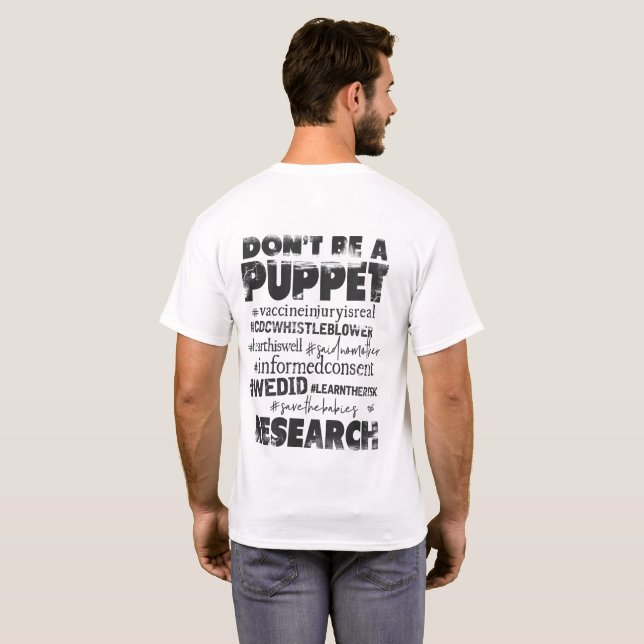Camiseta Minhas pessoas perecem - o t-shirt dos homens (Parte Traseira Completa)