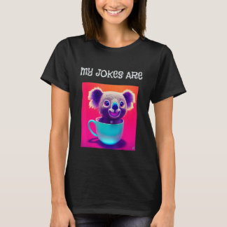 Camiseta Minhas Piadas São Koala Tea Engraçada Brincando Co
