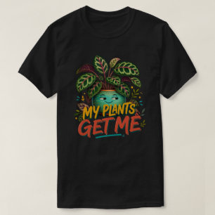 Camiseta Minhas Plantas Me Dão Cor Paternidade Botânica de