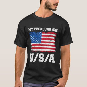 Camiseta Minhas Pronuncias Estão Nos Em 4 De Julho, Dizendo