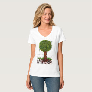 Camiseta minhas raizes funcionam profundamente