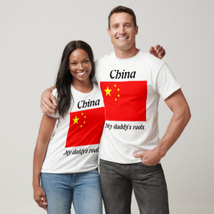 Camiseta Minhas raízes pais china masculina t-shirts