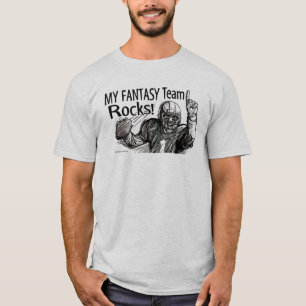 Camiseta Minhas rochas da equipe da fantasia! T-shirt do