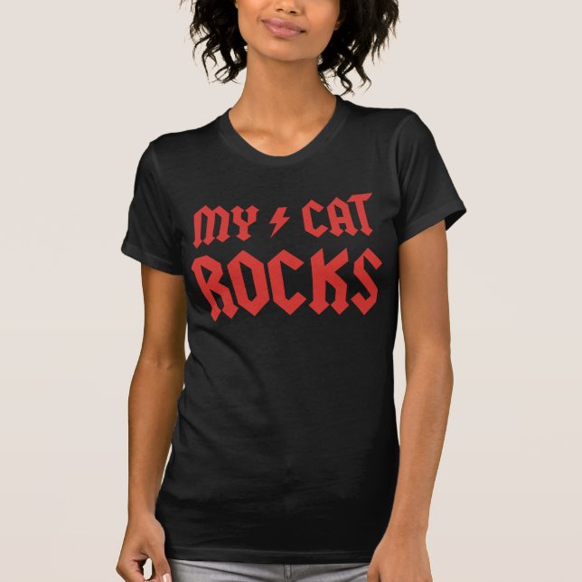 Camiseta Minhas rochas do gato! (Frente)