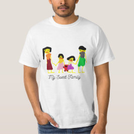 Camiseta Minhas T-Shirts da família doce