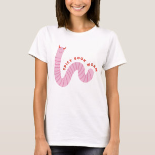 Camiseta Minhoca de livro apimentada