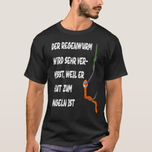 Camiseta Minhoca Engraçada Da Caixa De Minhoca Pesca Com M