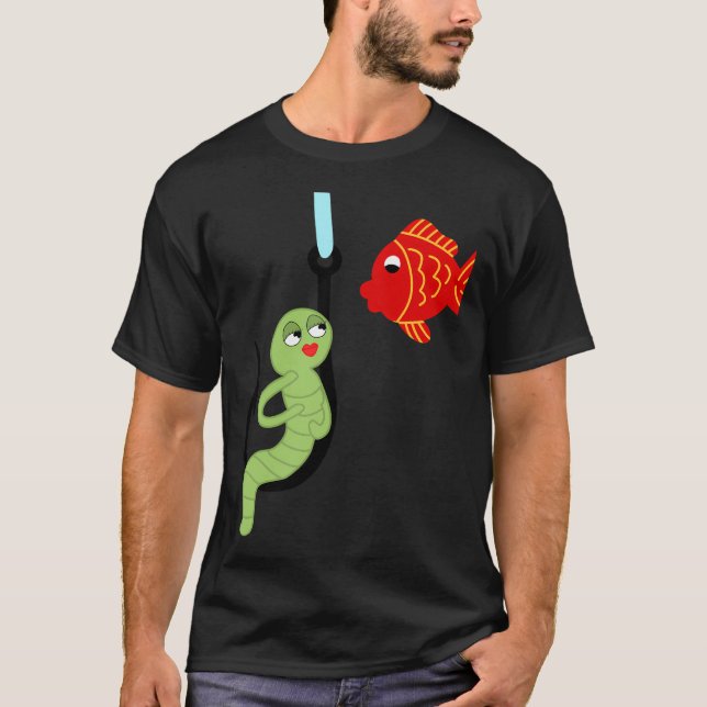 Camiseta Minhoca Sedutora no Gancho (Frente)