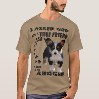 Camiseta Mini Auggie Cita Mãe Pai Lover Impressão, Cute Aus