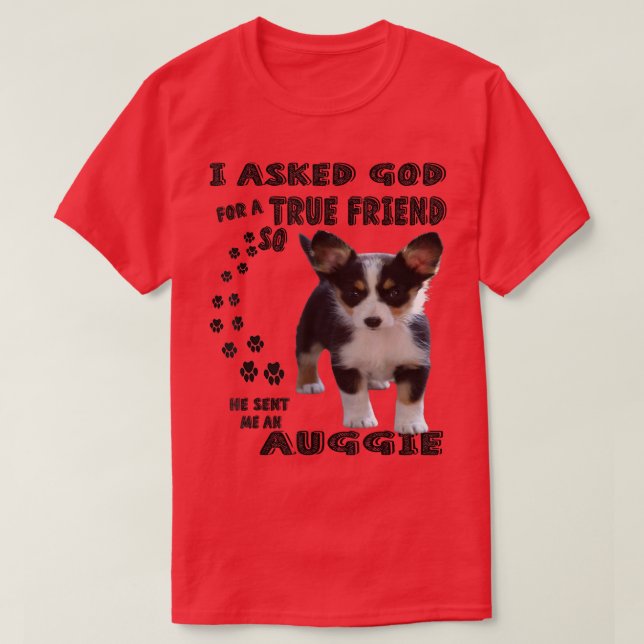 Camiseta Mini Auggie Cita Mãe Pai Lover Impressão, Cute Aus (Frente do Design)