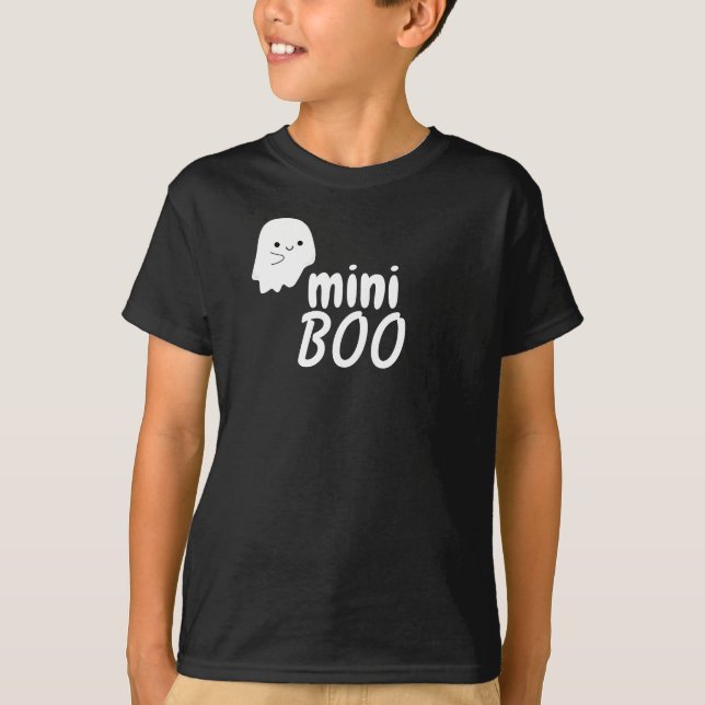 Camiseta Mini BOO Halloween Ghost Family Match Boys (Frente)