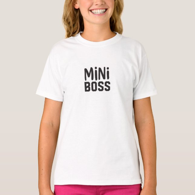 Camiseta Mini Chefe - Tee Fabulosa e Fabulosa para Meninas (Frente)