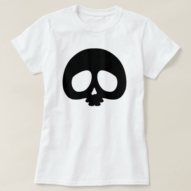 Camiseta Mini Crânio Personalizável (Frente do Design)