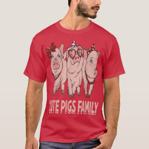 Camiseta Mini Cute Pigs Family 