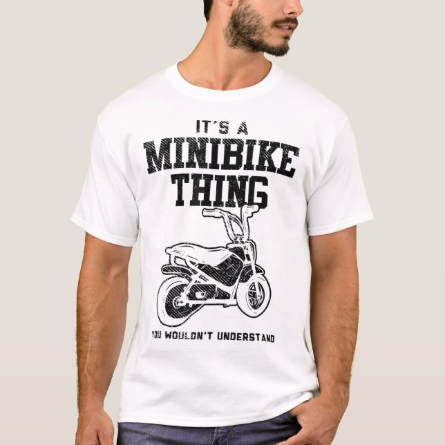 Camiseta Mini Design De Bike Para Pocket Bike Lover - Minib (Frente)