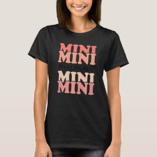 Camiseta Mini e Mama Boho Mamãe Arco-Íris e Namorados Mim