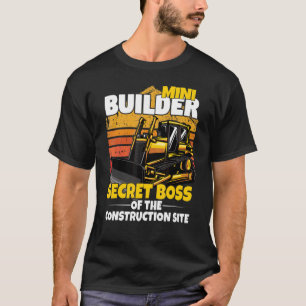 Camiseta Mini Escada De Construção Para Crianças Com Escava