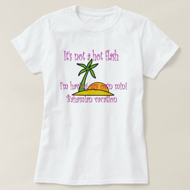 Camiseta Mini férias das Bahamas (Frente do Design)